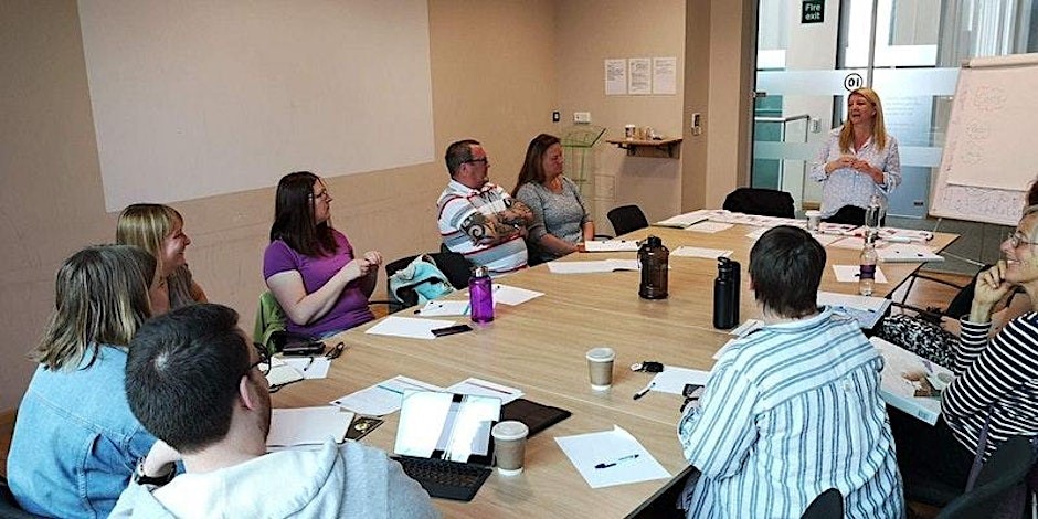 Entrepreneurs sitting around a table