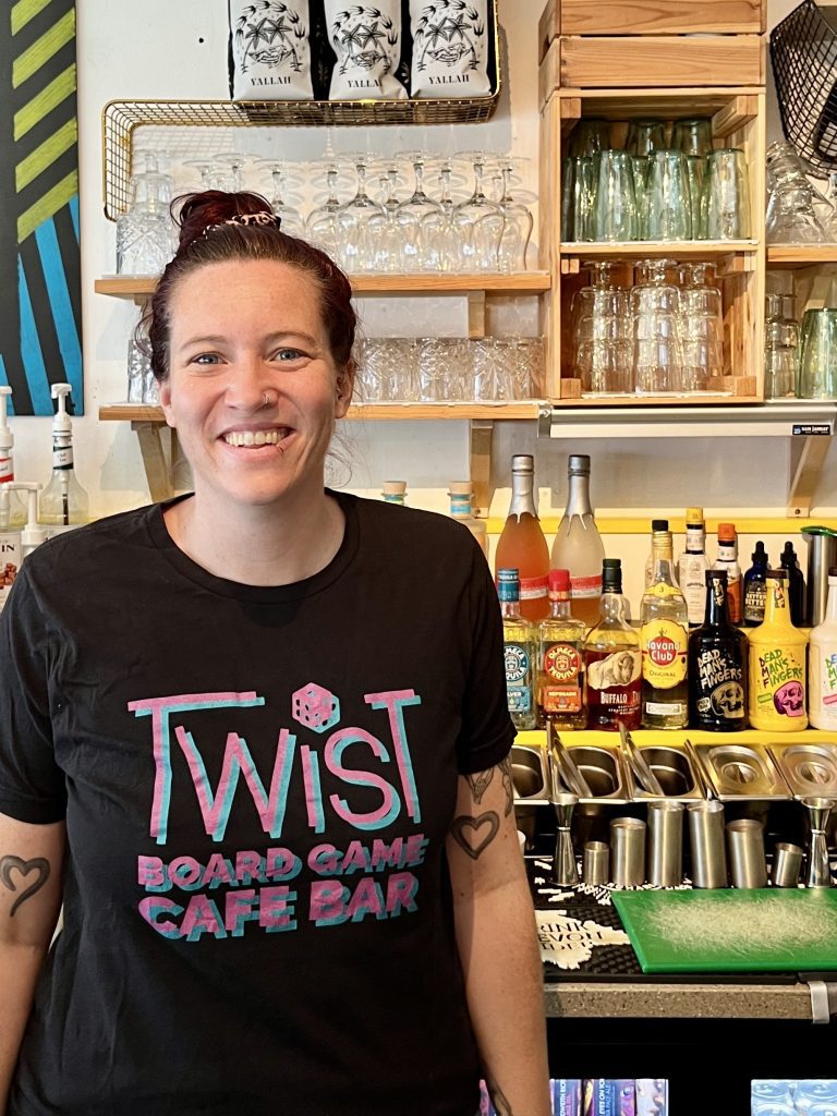 Photo of SWIF loan recipient, Twist Board Game cafe in Pymouth