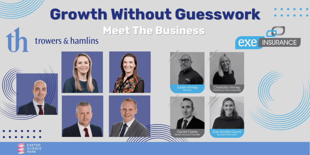 Flyer for Growth without Guesswork event featuring photos of speakers